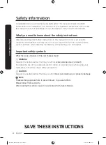 Preview for 4 page of Samsung DW80R7060US User Manual