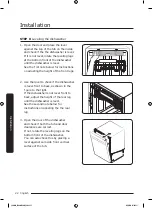 Предварительный просмотр 22 страницы Samsung DW80R9950 Series Installation Manual