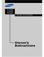 Samsung DynaFlat TX R1635 Owner'S Instructions Manual preview