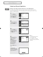 Preview for 64 page of Samsung DynaFlat TX R2678WH Owner'S Instructions Manual