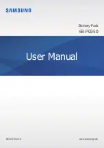 Preview for 1 page of Samsung EB-PG950 User Manual