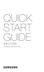 Samsung EB-U1200 Quick Start Manual предпросмотр