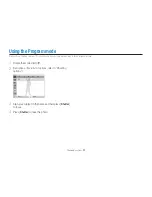 Предварительный просмотр 31 страницы Samsung EC-TL320BBP User Manual