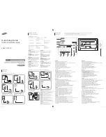 Samsung ED65D Quick Setup Manual preview