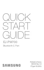 Предварительный просмотр 2 страницы Samsung EJ-PW700 Quick Start Manual