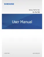 Preview for 1 page of Samsung EJ-PW700 User Manual