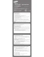 Preview for 1 page of Samsung EO-MN910 Quick Start Manual