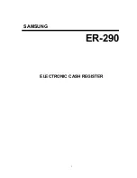 Preview for 1 page of Samsung ER-290 Setup And Operation Manual