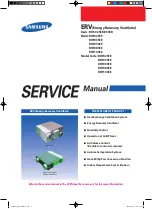 Samsung ERV RHF025EE Service Manual предпросмотр