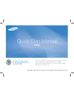 Samsung ES60 Quick Start Manual предпросмотр