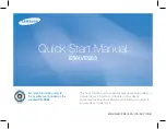 Предварительный просмотр 1 страницы Samsung ES63 Quick Start Manual