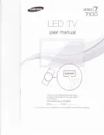 Предварительный просмотр 1 страницы Samsung ES7100 User Manual