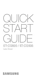 Preview for 1 page of Samsung ET-CG930 Quick Start Manual