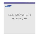 Samsung F2080 - SyncMaster - 20" LCD Monitor Quick Start Manual preview