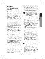 Preview for 3 page of Samsung F23HTEDBSR User Manual