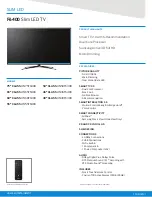 Предварительный просмотр 1 страницы Samsung F6400 Quick Manual