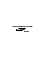 Предварительный просмотр 26 страницы Samsung FC052EZA Owner'S Instructions Manual