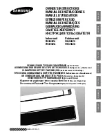 Samsung FH052EZA Owner'S Instructions Manual preview