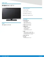 Preview for 1 page of Samsung FH5000 Specifications