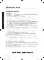 Предварительный просмотр 6 страницы Samsung FlexDry DV 55M9600 Series User Manual