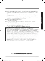 Предварительный просмотр 7 страницы Samsung FlexDry DV 55M9600 Series User Manual