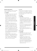 Preview for 21 page of Samsung FlexDry DV 55M9600 Series User Manual