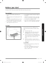 Предварительный просмотр 35 страницы Samsung FlexDry DV 55M9600 Series User Manual