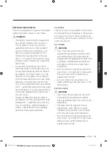 Preview for 21 page of Samsung FLEXDRY DV*60M9900 series User Manual