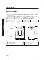 Preview for 20 page of Samsung FlexDry DVE55M9600W User Manual