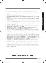 Предварительный просмотр 9 страницы Samsung FlexDry DVG60M9900 User Manual