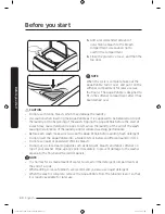 Preview for 40 page of Samsung FLEXWASH WV55M9600A SERIES User Manual