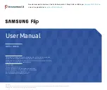 Preview for 1 page of Samsung Flip WM85A-W User Manual