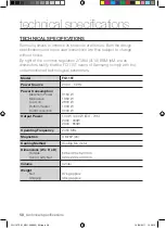 Preview for 58 page of Samsung FQ115T001 Installation And Operating Instruction