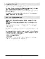 Предварительный просмотр 4 страницы Samsung FQ159ST/XEU Owner'S Manual