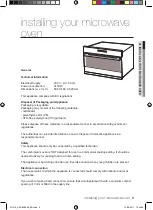 Предварительный просмотр 9 страницы Samsung FQ215G001 Install And Operation Instructions