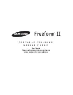 Предварительный просмотр 1 страницы Samsung Freeform II User Manual