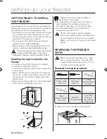 Preview for 6 page of Samsung Freezer User Manual