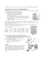 Preview for 8 page of Samsung French Door Refrigerator User Manual