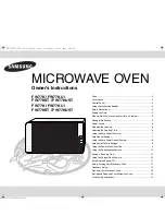 Samsung FW77K Owner'S Instructions Manual preview