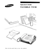 Samsung FX100 Operator'S Manual preview
