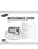 Samsung G2719N Owner'S Instructions And Cooking Manual preview