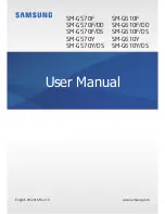 Preview for 1 page of Samsung G570DS User Manual