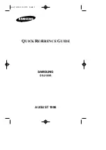 Preview for 2 page of Samsung GA68-60747A Quick Reference Manual