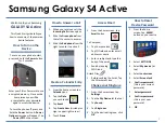 Preview for 3 page of Samsung Galaxy 4 Active Quick Reference Manual