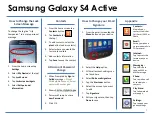 Preview for 4 page of Samsung Galaxy 4 Active Quick Reference Manual