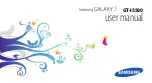 Предварительный просмотр 1 страницы Samsung Galaxy 5 User Manual