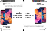 Samsung Galaxy A10e Quick Reference Manual preview
