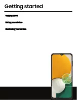 Предварительный просмотр 4 страницы Samsung Galaxy A13 5G User Manual