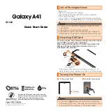 Preview for 1 page of Samsung Galaxy A41 Quick Start Manual