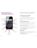 Preview for 8 page of Samsung Galaxy Ace Setup Manual